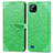 Coque Portefeuille Motif Fantaisie Livre Cuir Etui Clapet S04D pour Realme C11 (2021) Vert