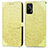 Coque Portefeuille Motif Fantaisie Livre Cuir Etui Clapet S04D pour Realme GT 5G Jaune