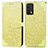 Coque Portefeuille Motif Fantaisie Livre Cuir Etui Clapet S04D pour Realme GT Master 5G Jaune