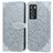 Coque Portefeuille Motif Fantaisie Livre Cuir Etui Clapet S04D pour Realme GT Master Explorer 5G Gris