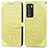 Coque Portefeuille Motif Fantaisie Livre Cuir Etui Clapet S04D pour Realme GT Master Explorer 5G Jaune