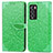 Coque Portefeuille Motif Fantaisie Livre Cuir Etui Clapet S04D pour Realme GT Master Explorer 5G Vert