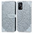 Coque Portefeuille Motif Fantaisie Livre Cuir Etui Clapet S04D pour Realme GT Neo 2T 5G Gris