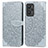 Coque Portefeuille Motif Fantaisie Livre Cuir Etui Clapet S04D pour Realme GT Neo 3T 5G Gris