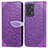 Coque Portefeuille Motif Fantaisie Livre Cuir Etui Clapet S04D pour Realme GT Neo2 5G Violet