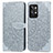 Coque Portefeuille Motif Fantaisie Livre Cuir Etui Clapet S04D pour Realme GT2 Pro 5G Gris