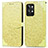 Coque Portefeuille Motif Fantaisie Livre Cuir Etui Clapet S04D pour Realme GT2 Pro 5G Jaune