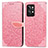 Coque Portefeuille Motif Fantaisie Livre Cuir Etui Clapet S04D pour Realme GT2 Pro 5G Or Rose