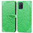 Coque Portefeuille Motif Fantaisie Livre Cuir Etui Clapet S04D pour Realme V11 5G Vert