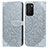 Coque Portefeuille Motif Fantaisie Livre Cuir Etui Clapet S04D pour Samsung Galaxy A02s Gris