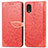 Coque Portefeuille Motif Fantaisie Livre Cuir Etui Clapet S04D pour Samsung Galaxy A03 Core Rouge