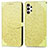 Coque Portefeuille Motif Fantaisie Livre Cuir Etui Clapet S04D pour Samsung Galaxy A13 4G Jaune