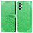 Coque Portefeuille Motif Fantaisie Livre Cuir Etui Clapet S04D pour Samsung Galaxy A13 4G Vert