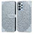 Coque Portefeuille Motif Fantaisie Livre Cuir Etui Clapet S04D pour Samsung Galaxy A23 4G Gris