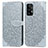 Coque Portefeuille Motif Fantaisie Livre Cuir Etui Clapet S04D pour Samsung Galaxy A52 5G Gris