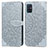 Coque Portefeuille Motif Fantaisie Livre Cuir Etui Clapet S04D pour Samsung Galaxy A71 4G A715 Gris