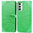 Coque Portefeuille Motif Fantaisie Livre Cuir Etui Clapet S04D pour Samsung Galaxy M23 5G Vert