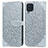 Coque Portefeuille Motif Fantaisie Livre Cuir Etui Clapet S04D pour Samsung Galaxy M32 4G Gris