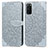 Coque Portefeuille Motif Fantaisie Livre Cuir Etui Clapet S04D pour Samsung Galaxy S20 5G Gris