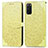 Coque Portefeuille Motif Fantaisie Livre Cuir Etui Clapet S04D pour Samsung Galaxy S20 5G Jaune