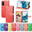 Coque Portefeuille Motif Fantaisie Livre Cuir Etui Clapet S04D pour Samsung Galaxy S20 5G Petit