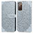 Coque Portefeuille Motif Fantaisie Livre Cuir Etui Clapet S04D pour Samsung Galaxy S20 FE 4G Gris