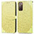 Coque Portefeuille Motif Fantaisie Livre Cuir Etui Clapet S04D pour Samsung Galaxy S20 FE 4G Jaune