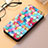 Coque Portefeuille Motif Fantaisie Livre Cuir Etui Clapet S04D pour Samsung Galaxy S21 Ultra 5G Colorful