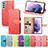 Coque Portefeuille Motif Fantaisie Livre Cuir Etui Clapet S04D pour Samsung Galaxy S22 5G Petit