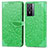 Coque Portefeuille Motif Fantaisie Livre Cuir Etui Clapet S04D pour Vivo Y76 5G Vert