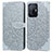 Coque Portefeuille Motif Fantaisie Livre Cuir Etui Clapet S04D pour Xiaomi Mi 11T 5G Gris