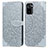 Coque Portefeuille Motif Fantaisie Livre Cuir Etui Clapet S04D pour Xiaomi Poco M5S Gris