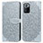 Coque Portefeuille Motif Fantaisie Livre Cuir Etui Clapet S04D pour Xiaomi Poco X3 GT 5G Gris