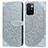 Coque Portefeuille Motif Fantaisie Livre Cuir Etui Clapet S04D pour Xiaomi Redmi 10 4G Gris