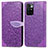 Coque Portefeuille Motif Fantaisie Livre Cuir Etui Clapet S04D pour Xiaomi Redmi 10 4G Violet