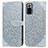 Coque Portefeuille Motif Fantaisie Livre Cuir Etui Clapet S04D pour Xiaomi Redmi Note 10 Pro 4G Gris