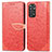 Coque Portefeuille Motif Fantaisie Livre Cuir Etui Clapet S04D pour Xiaomi Redmi Note 11 4G (2022) Rouge