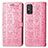 Coque Portefeuille Motif Fantaisie Livre Cuir Etui Clapet S05D pour Huawei Honor X10 Max 5G Rose