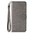 Coque Portefeuille Motif Fantaisie Livre Cuir Etui Clapet S05D pour Samsung Galaxy M11 Gris