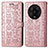 Coque Portefeuille Motif Fantaisie Livre Cuir Etui Clapet S05D pour Xiaomi Mi 13 Ultra 5G Or Rose