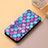 Coque Portefeuille Motif Fantaisie Livre Cuir Etui Clapet S06D pour Huawei Enjoy 50 Pro Violet