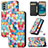 Coque Portefeuille Motif Fantaisie Livre Cuir Etui Clapet S06D pour Nokia G22 Petit