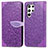 Coque Portefeuille Motif Fantaisie Livre Cuir Etui Clapet S07D pour Samsung Galaxy S21 Ultra 5G Petit