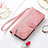 Coque Portefeuille Motif Fantaisie Livre Cuir Etui Clapet S07D pour Samsung Galaxy S24 Plus 5G Or Rose