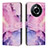 Coque Portefeuille Motif Fantaisie Livre Cuir Etui Clapet Y01X pour Realme 11 Pro 5G Violet