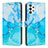 Coque Portefeuille Motif Fantaisie Livre Cuir Etui Clapet Y01X pour Samsung Galaxy A13 4G Bleu