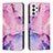 Coque Portefeuille Motif Fantaisie Livre Cuir Etui Clapet Y01X pour Samsung Galaxy A13 4G Violet