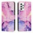 Coque Portefeuille Motif Fantaisie Livre Cuir Etui Clapet Y01X pour Samsung Galaxy A73 5G Violet