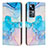 Coque Portefeuille Motif Fantaisie Livre Cuir Etui Clapet Y01X pour Xiaomi Mi 12T 5G Bleu Ciel