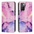 Coque Portefeuille Motif Fantaisie Livre Cuir Etui Clapet Y01X pour Xiaomi Redmi Note 11 4G (2021) Violet